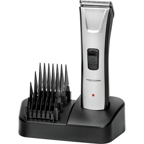 Proficare HSM/R 3013 Cortapelos Cabello y Barba, 5 Peines de Corte, Batería Recargable, Cabezal Acero Inox. 600mAh Negro/Gris (1/4)