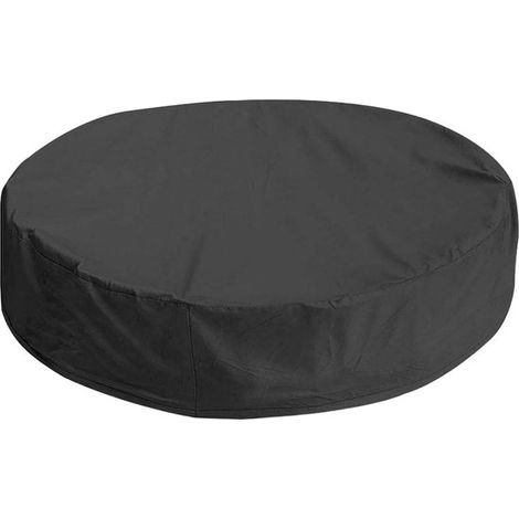 Poolabdeckung – Schutzhülle – Hält das Wasser sauber – UV-beständig – 162 cm Durchmesser – Schwarz (1/5)