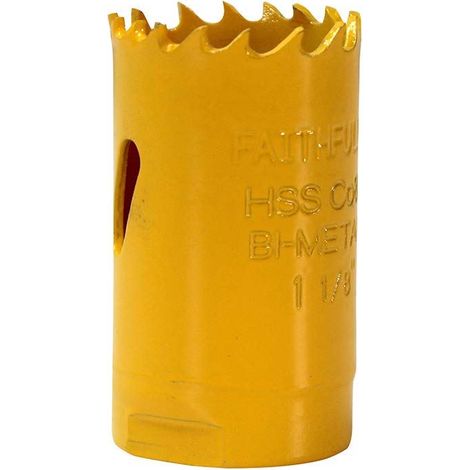 Faithfull Varipitch Bi-Metal Holesaw 29 mm HSS Teeth 38 mm Max Cutting Depth