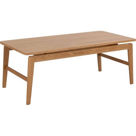 Table basse rectangulaire en chêne design vintage AREN (1/5)