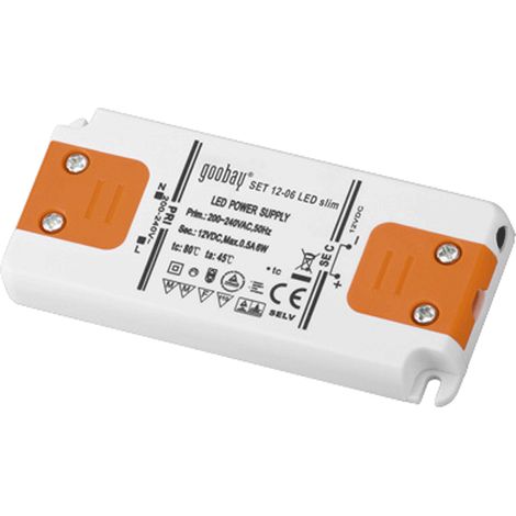 Alimentation LED 230VAC-12VDC 0-6W slim (1/5)