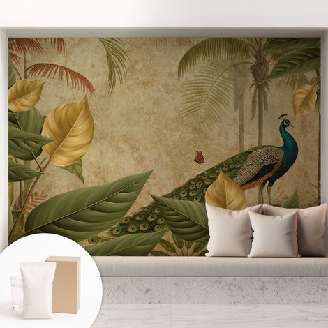 Tapete Vliestapete mit Kleber - Fototapete mit Motiv - Wandtapete modern - Wandgestaltung Exotischer Vogel 208x146 cm (1/5)