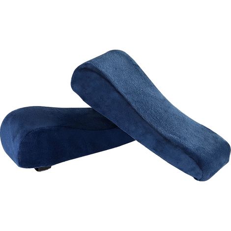 Cojines para reposabrazos, diseño ergonómico, acolchado cómodo, ver más abajo la descripción de las tallas, azul marino (1/2)