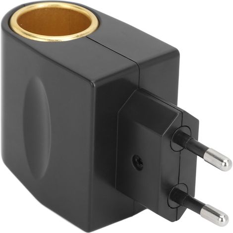 240-V-auf-12-V-Wechselstrom-/Gleichstromwandler für Zigarettenanzünder, 100–240 V, 50/60 Hz, hohe Sicherheit für Fahrzeugelektronik, EU-Stecker