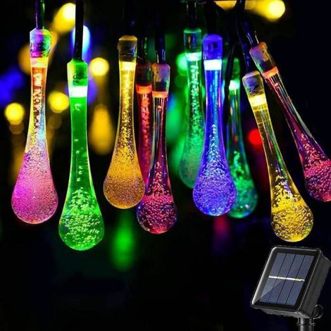 SDLOGAL 6,5 m lange Lichterkette mit 30 LEDs für den Außenbereich – Solarbetrieben – Wasserdicht (IP65) – 8 Modi – Farbig (1/4)