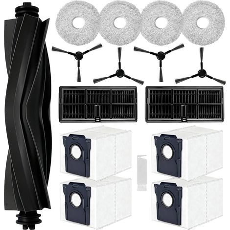 Kit D'accessoires pour Dreame L10s Pro Ultra Heat/ L10s Ultra Gen 2,pour Dreame X30 Ultra/Mova E30 Ultra,1 Brosse Principale,4 Sacs à Poussière,4 Serpillere,2 Filtres, 4 Brosse Latérale (1/5)