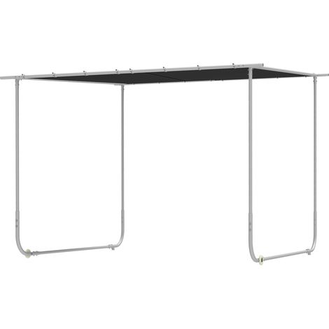 Pavillon mobile 3x3 m métal gris lesté sacs sable