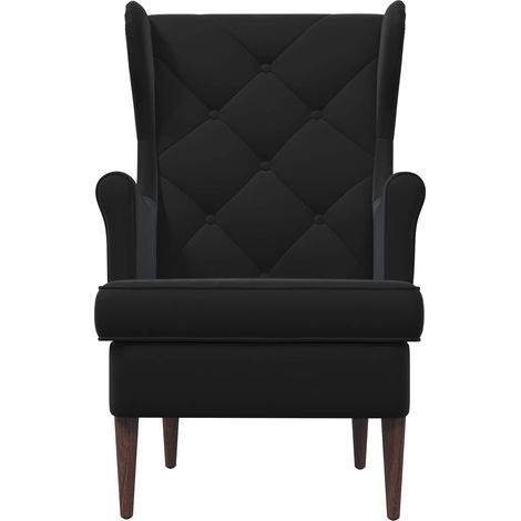 vidaXL Armchair Black Velvet