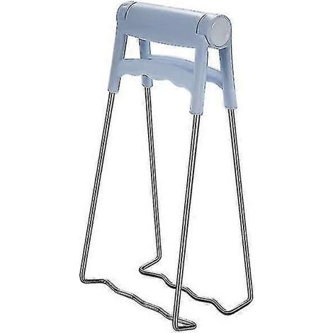 Pince anti-brûlure pour assiettes et bols, en acier inoxydable, 1 pièce, bleue. (1/5)
