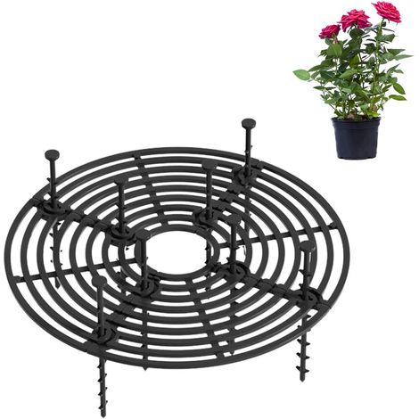 19 cm - Grille de protection pour pot de fleurs - Grille de protection pour pot de fleurs - Protection du sol pour pots de fleurs - Cadre en grille pour la protection (1/5)