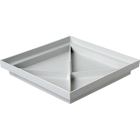 First Plast – Tampon creux pour coffrage 300x300mm – Hauteur 3,83cm – Polypropylène gris pour chantiers humides – Remplacement esthétique traditionnel (1/2)