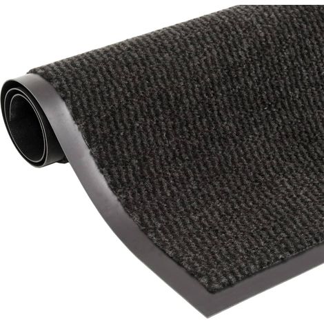 Doormat Tufted 60x150 cm Black vidaXL (1/4)