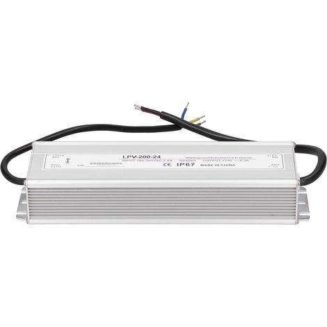 Alimentation électronique étanche BERM LED Driver 200 W, transformateur adaptateur LPV-200-24 DC24V (1/5)