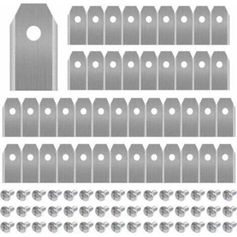 45 titanium blades for all Husqvarn/Automower/Yardforce/Gardena robotic lawn mowers (3g-0.75mm) with 45 screws, replacement blades for models 105, 310, 315, 320, 420, 430x and r40i. (1/5)