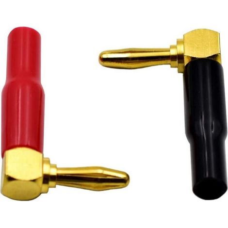 16Pcs 4mm Fiche Banane Haut-Parleur Fils Connecteur Adaptateur 24K Plaqué or Type de Vis Cuivre Pur or (1/5)