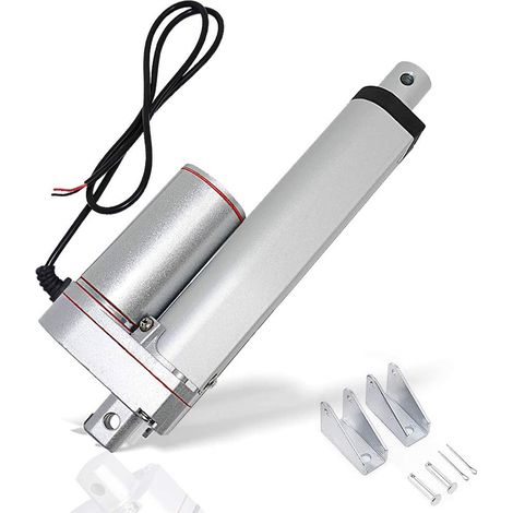 Actionneurs à mouvement linéaire, 1500N jusqu’à 100mm de trajet maximale, Tension nominale 12V DC, Convient à usage électronique, médicale ou d'automatisation. (1/5)
