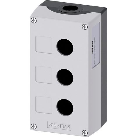 Siemens 3SU1803-0AA00-0AB1 3SU18030AA000AB1 Leergehäuse 3 Einbaustellen (L x B x H) 154 x 85 x 64 mm (1/3)
