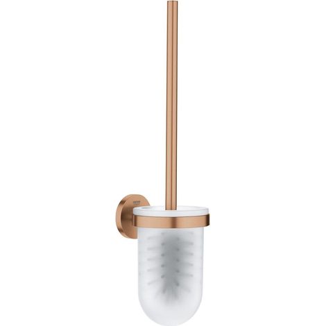 GROHE Start Set Spazzola WC (Metallo e Vetro, Montaggio a Parete con Fissaggio Nascosto, Viti e Tasselli Inclusi), Dimensione 398 mm, Oro Rosa Spazzolato, 41175DL0 (1/5)