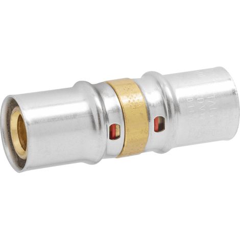 RACCORDO DIRITTO INTERMEDIO A PRESSARE PER TUBO MULTISTRATO MODELLO AP103 - ø16X2 - APE