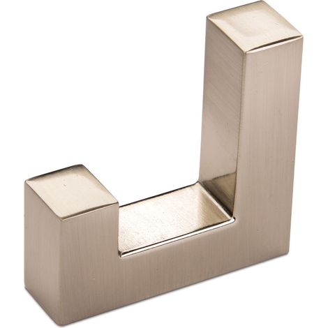 SO-TECH - Porte-manteaux Cosima - inox (Simple) - Gris - L40Ã—P12 mm - pour vestiaire, entrÃ©e, couloir - pour manteaux, vestes, sacs, porte-serviette