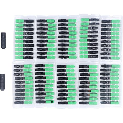 Connecteur rapide de câble à Fiber SC UPC, adaptateur de convertisseur optique ABS pré-intégré à tête carrée (1/5)