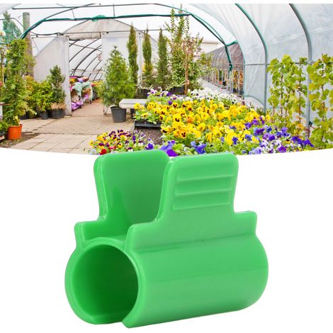 Set mit 24 Teilen für Gewächshäuser, Blumengewächshäuser, Heizkammern, Rohrdichtungsfolie, Insektenschutznetze, Frostschutzabdeckungen, Einzelkopfclips, 19 mm Einzelkopf (1/5)