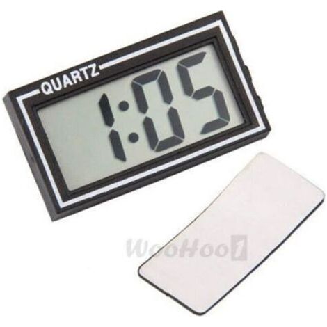 pair Horloge Digital LCD Affichage Pr Voiture Véhicule Date Heure Calendrier (1/2)