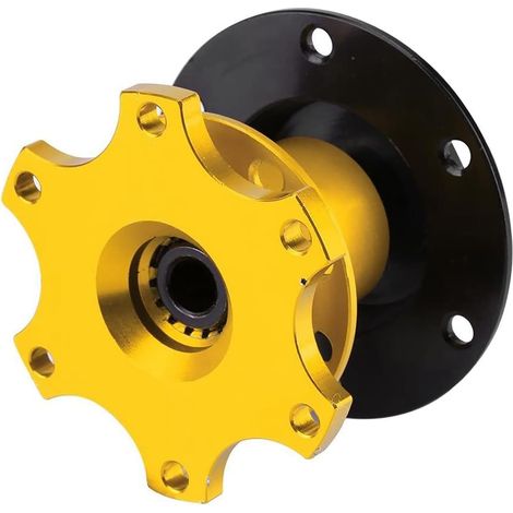 6 Hole Quick Release Steering Wheel Hub Adapter Kit for Racing Rally Automotive - Competition Steering Wheel Mount Accessory with Adjustable Connector (1/5)