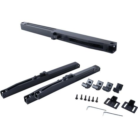 Lot De 2 Systèmes D'amortissement Pour Portes Coulissantes, Amortisseurs À Fermeture Automatique, Amortisseurs De Porte À Fermeture Douce Pour Rénovation De Rails (1/5)
