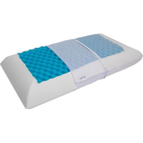 Cuscino in memory foam con inserto gel e federa rimovibile 72x42x15H cm (1/2)