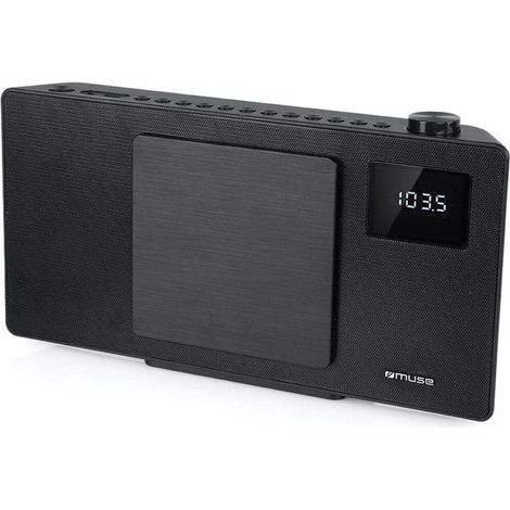 Micro Cavo Bluetooth FM - Schermo LED Bianco - Lettore CD/CD-R/RW/MP3 - USB - Nero - Muse (1/5)