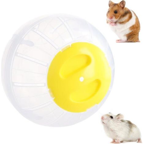 Boule d'Exercice Transparente 14,5cm pour Hamster et Petits Animaux - Balle de Course pour Gerbille, Cochon d'Inde, Hérisson. (1/5)