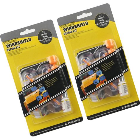 Kit de réparation de vitre auto, fissure pare-brise, liquide rapide anti-casse pour éclats et craquelures (1/5)