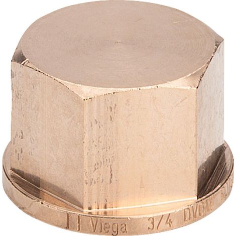 Viega Tapa, Rp 2 Bronce rojo o bronce de silicio Modelo 3301, 268343