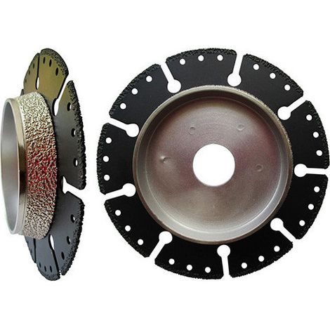Diamwood – Disque diamant pour meuleuse 125 mm – Alésage 22,23 mm – Épaisseur 2 mm – Coupe nette tuyaux fonte, acier, PVC – Ébavurage précis (1/2)
