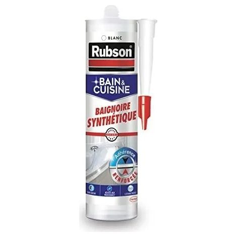 Rubson Masilla para Baño Cocina Bañera Sintética Blanca 280ml - Rubson