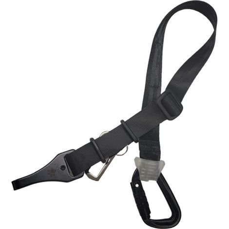 Cinturón de seguridad para perros JoQu Isofix Duo largo negro