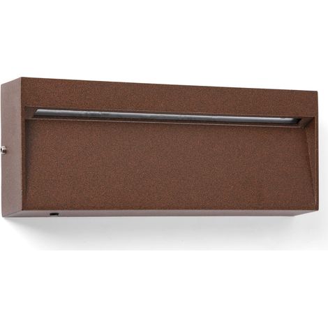 DUNE R Rechteckige Wandapplikat in Rostbraun, 6W 4CCT