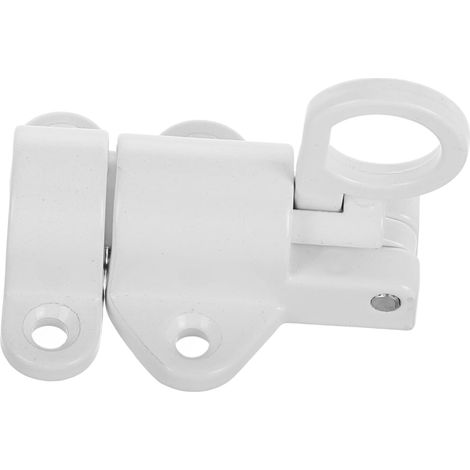 Verrou de Sécurité pour Portes et Fenêtres Alliage Aluminium avec Mécanisme à Ressort et Fermeture Automatique Facile à Installer