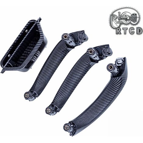 51417250307 51419209215 514209216 4-piece carbon fiber inner armrest set suitable for BMW (1/5)