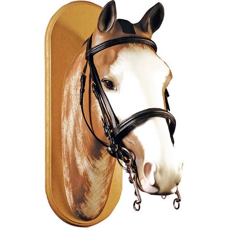 Full, Marron: Bridon de dressage en cuir avec double rênes en cuir lisse pour mordre et filet