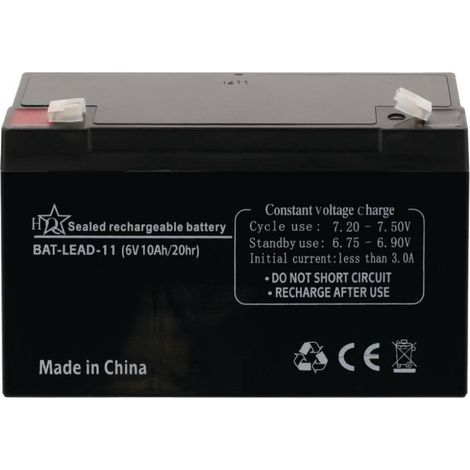 QG - QG Bat-lead-11 Batterie 6 V 10 Ah (1/2)