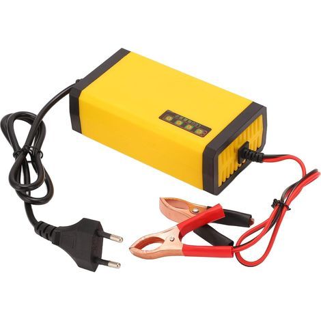 Chargeur de Batterie de Voiture 12V, Multifonctionnel, Intelligent, Affichage LCD, Entretien de Batterie Automobile, Prise Ue 220V (1/5)