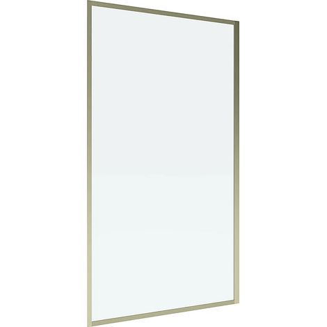Parete per vasca da bagno 70 x 140 cm Vetro temperato Dorata - BRADENTON (1/4)