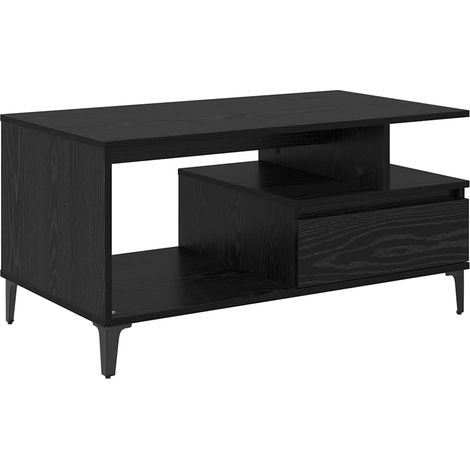 Maison Exclusive - Couchtisch Schwarz Eichen-Optik 90 x 49 x 45 c