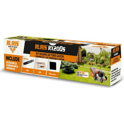 Kit d’Entretien RX200S – Lame Mulching, Bougie, Filtre à air, vis pour Tondeuse à Gazon (1/2)