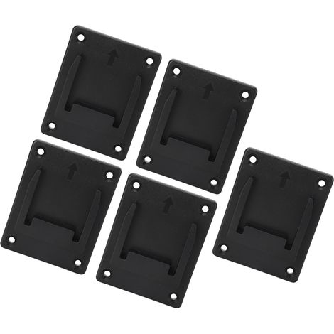 Lot de 5 supports de station de rangement noirs ABS pour outils à batterie lithium 14.4V 18V Bosch (1/5)