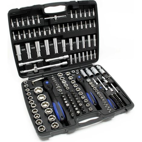Set di chiavi a bussola da 172 pezzi Set di attrezzi Adattatore per presa a cricchetto reversibile 160002279