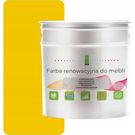 Vernice per mobili da cucina RAL 1003 giallo opaco 1 litro per frontali in MDF. (1/5)