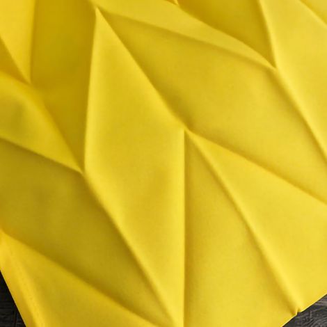 Sac fourre-tout réutilisable grande capacité, design tendance en polyline, sac de courses en tissu pour la maison, les voyages et le bureau, jaune (1/5)